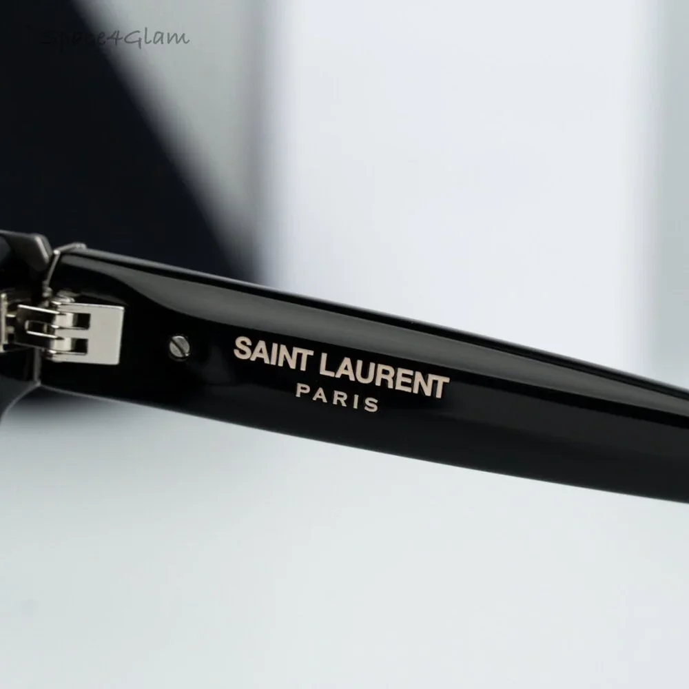 Saint Laurent Men Sunglasses Black Grey Square SLM124 001 BRAND NEW